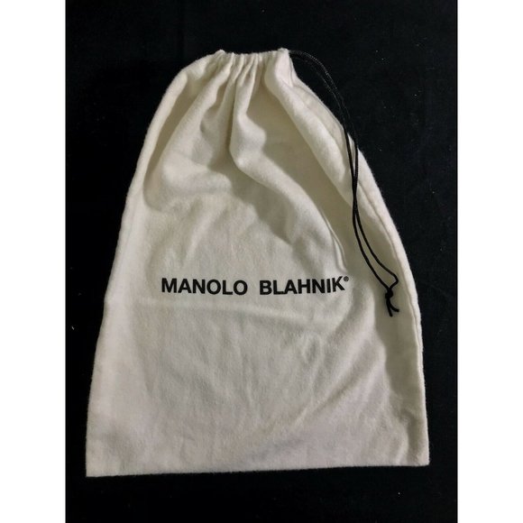 Manolo Blahnik Dust bag Storage Cover Drawstring 10.8" X 14" - Picture 5 of 5